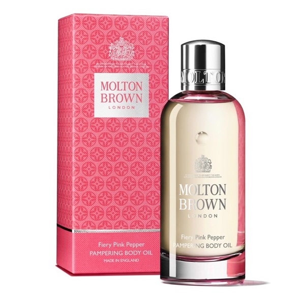 Molton Brown London Fiery Pink Pepper Luxurious Pampering Body Moisturising Oil - Picture 2 of 4